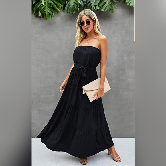 Dresses & Skirts - Casual Off Shoulder Wrap Maxi Dress Summer
